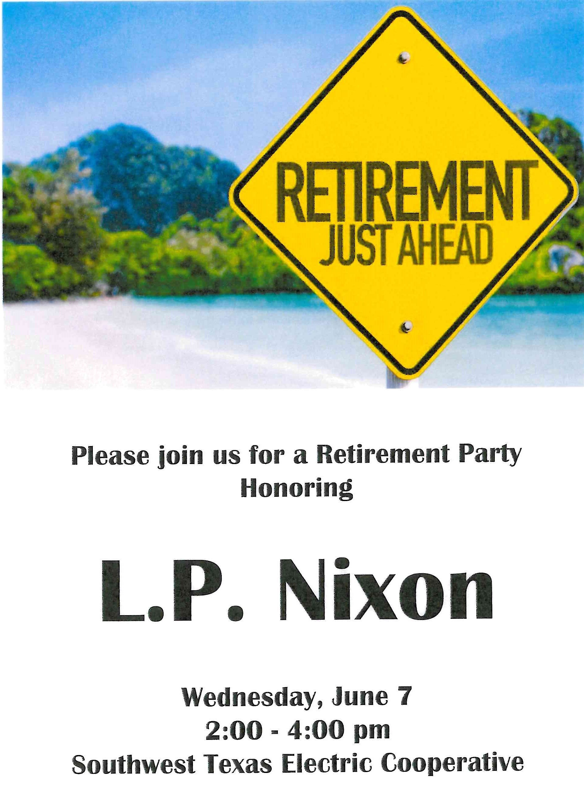 LP Nixon Retirement Announcement 